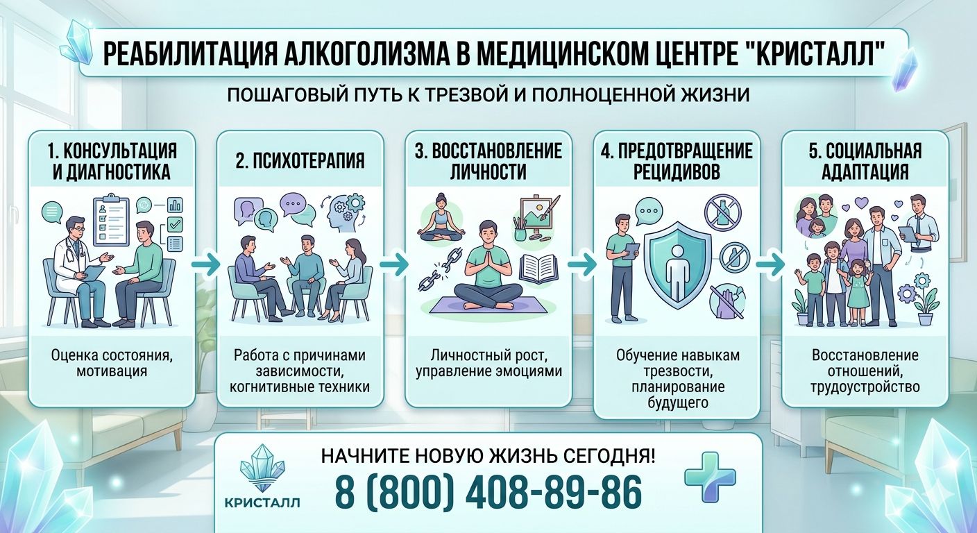 Инфографика услуги реабилитация алкоголизма